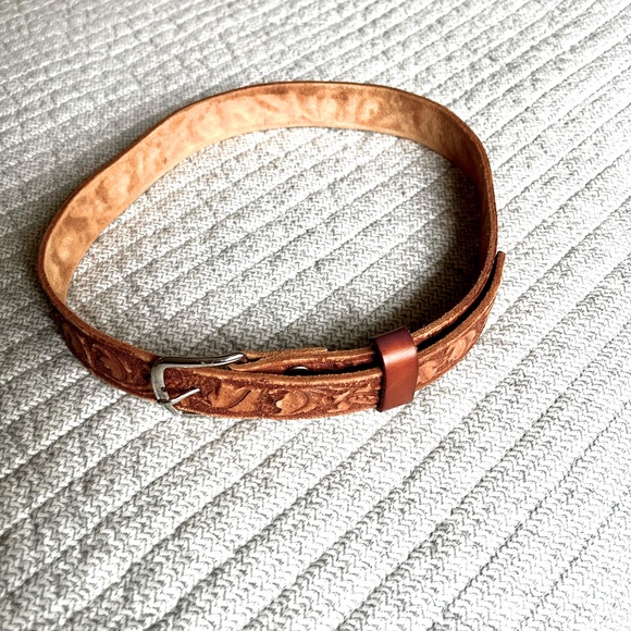 Accessories - Hand tooled leather belt